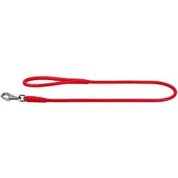 Повідець для собак Waudog Glamour, шкіряний, круглий, 122х0,4 см, червоний - мініатюра 2