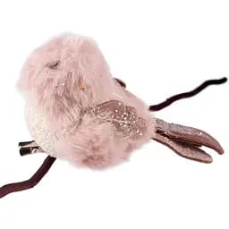 Новорічна іграшка Yes! Fun Пташка на кліпі 13х7 см рожева (973550)