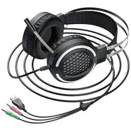 Ігрові навушники з підсвічуванням НОСО ESD03 Gaming LED Headphones повнорозмірні чорні - мініатюра 5