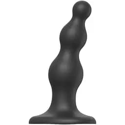 Насадка для страпона Strap-On-Me Dildo Plug Beads Black S