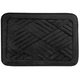 Килимок для ванної і туалету Lovely Svi м’який, абсорбуючий, нековзний 40 x 60 x 1.5 см Чорний (2565002)