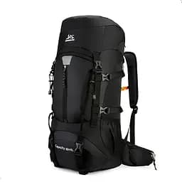 Туристический рюкзак Hinshenglong Slow Journey 70л черный с креплением MOLLE спортивная сумка для путешествий вместительный Yiwu SJ-0036-2B