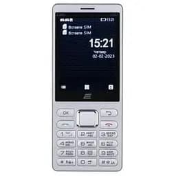 Мобільний телефон 2E E280 2022 сріблястий (688130245227)