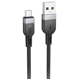 Дата кабель Hoco X109 Energy silicone USB to MicroUSB (3m) Black