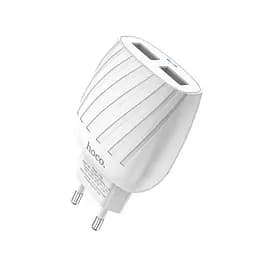 Зарядне мережеве HOCO C78A Highway 2USB 2.4A Micro USB Білий - мініатюра 8