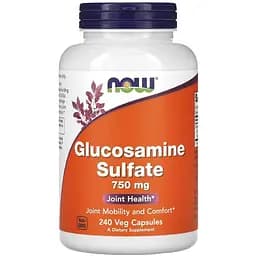 Препарат для суставов и связок NOW Glucosamine Sulfate 750 mg, 240 капсул