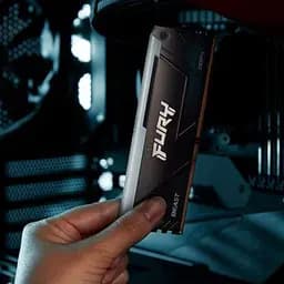 Модуль пам'яті для комп'ютера DDR4 16GB 3200 MHz Beast RGB Kingston Fury (ex.HyperX) (KF432C16BB12A/16WP) - мініатюра 10