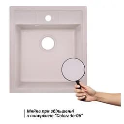 Кухонна мийка Lidz 460x515/200 COL-06 (LIDZCOL06460515200) - мініатюра 3