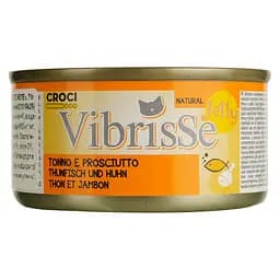 Влажный корм для кошек Vibrіsse Jelly, тунец куриная ветчина в желе, 70 г (C1018429)