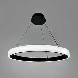 LED люстра підвісна в кільцевому чорному корпусі Ø 70 см | Line F | Арт. MJ313-700 BK