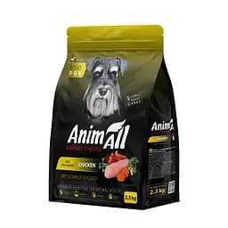 Сухий корм AnimAll Повнораціонний для собак зі свіжою куркою, 2,5 кг