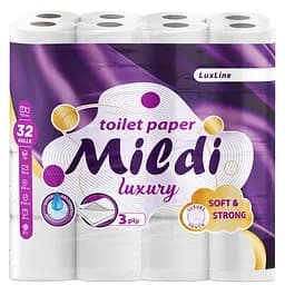 Туалетная бумага Mildi Luxury 3-слойная 32 шт.