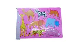 Трафарет Животные С 36994, в пакете розовый