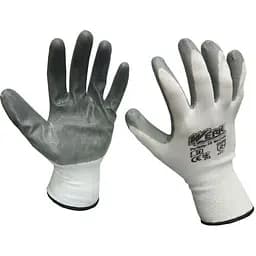 Рукавички робочі Werk WE2109 із сірим нітриловим покриттям розмір 10