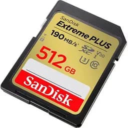 Карта пам'яті SanDisk 512GB SDXC class 10 UHS-I Extreme Plus (SDSDXWV-512G-GNCIN) - мініатюра 3