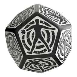 Кубик D12 Hit Location Black & white die (12HIT01)