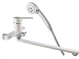 F2241 Змішувач для ванни довгий гусак білий/хром Ø35 Frap 1/10 Білий