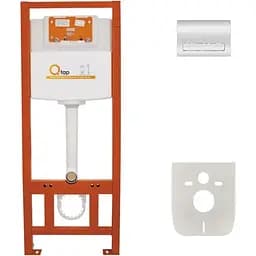 Набір інсталяцій 4 в 1 Q-tap Nest ST з лінійною панеллю смыва QT0133M425M08381CRM