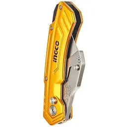 Ніж складаний з нержавіючої сталі Ingco 6 лез SK5 (HUK6288)