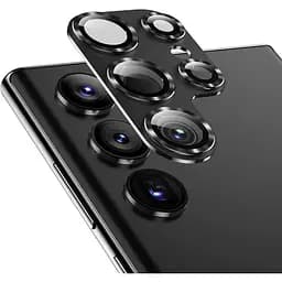 Защитное стекло на камеру DK для Samsung Galaxy S23 Ultra S918 CD Metal Armor black