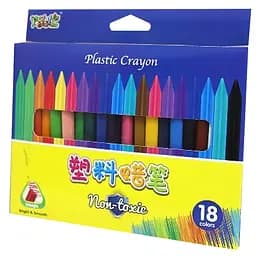 Карандаши восковые CRAYONS Bambi DSCN3833-18, 18 цветов