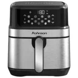 Фритюрниця Rohnson R2839, 4.5 л, 10 програм, 1500 Вт, Чорний/Срібний