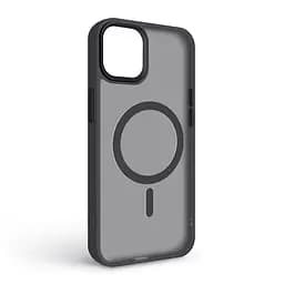 Чехол для Apple iPhone 15 Plus, Uniq MagCase, черный, противоударный, панель-накладка с MagSafe, ударопрочный TPU+PC, с магнитом MagSafe, поддержка полноценной беспроводной зарядки, ArmorStandart (ARM75268) - мініатюра 2