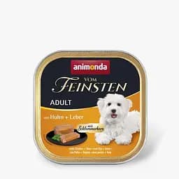Вологий корм для собак Animonda Vom Feinsten gourme Adult with Chicken + liver з куркою та печінкою, 150 г