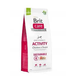 Сухой корм Brit Care Dog Sustainable Activity для собак с повышенной активностью, с курицей и насекомыми, 12 к