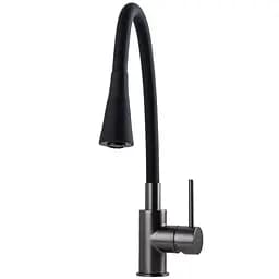 Змішувач для кухні TOPAZ LOFT TLF 8854-H39-GP-B01 латунний для мийки з керамічним картриджем D35 - мініатюра 2