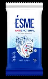 Вологі серветки Esme Антибактеріальні, 15 шт.