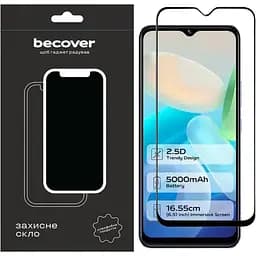Захисне скло BeCover для Vivo Y02 / Y02A Black (709275)