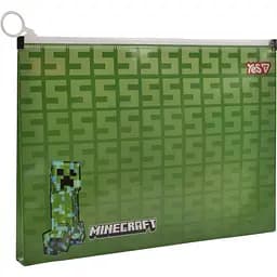 Папка-конверт Yes Minecraft Creeper B5 на блискавці (492350)
