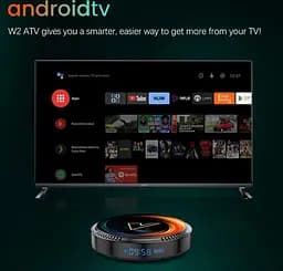 Смарт ТВ приставка Android SmartTV Box Vontar W2 ATV 4/64Gb Голос 4K HDR - мініатюра 3