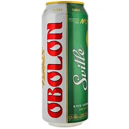 Уцінка. Пиво Оболонь Світле 4.5% з/б 0.5 л