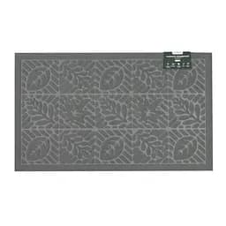 Килимок придверний Eco Fabric Листя без кромки сірий 45 х 75 см (4575-005)