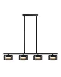 Світильник підвісний, люстра Goldlux 331304 Ofelia GX53 4x6W 4000K 660Lm IP20 чорний