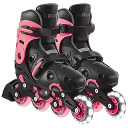 Роликовые коньки Globber Go Scates Lights р.34-37 до 60 кг 5+ лет коралловые (785-110)