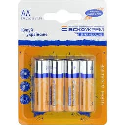 Елемент живлення Brille лужний AА.LR6.BL4 Аско.LR6.BL4 4 шт.