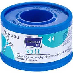 Медицинский пластырь Matopat Soft 5 м х 2.5 см
