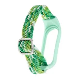 Ремінець Braided Buckle Enhanced Mi Band 3/4/5/6/7 Aqua Mint Green - мініатюра 2