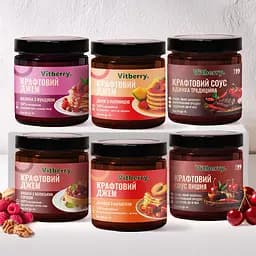 Джемы и соусы, 6 вкусов x 230г