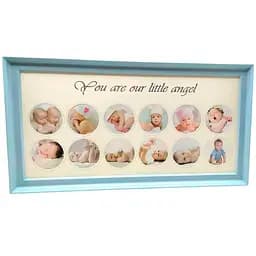 Фоторамка для новонароджених блакитна 39 х 20 х 2 см 