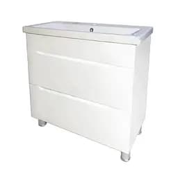 Тумба підлогова ПіК Альба Т8 з раковиною Cersanit Como 90 см Білий 30412