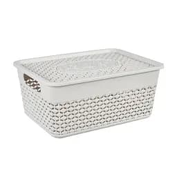 Кошик Stars Plast з кришкою бежевий 3.5 л (94254/беж)
