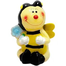 Копилка Пчелка с Цветком керамическая 13х10х8 см