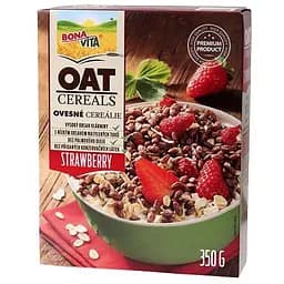 Сухой завтрак Bona Vita овсяные хлопья с клубникой 350 г (14 шт. х 25 г)