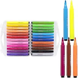 Фломастери Water Color Pen 24 кольори 204-24, у пластиковому боксі