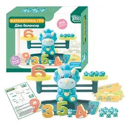 Балансир Дино 4FUN Game Club, мелодии и звуки, 30 карточек, 19 динозавриков, 10 цифр