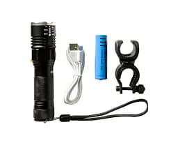 Мощный фонарь для велосипеда с аккумулятором WD 462 вело фонарик велосипедный велофонарь